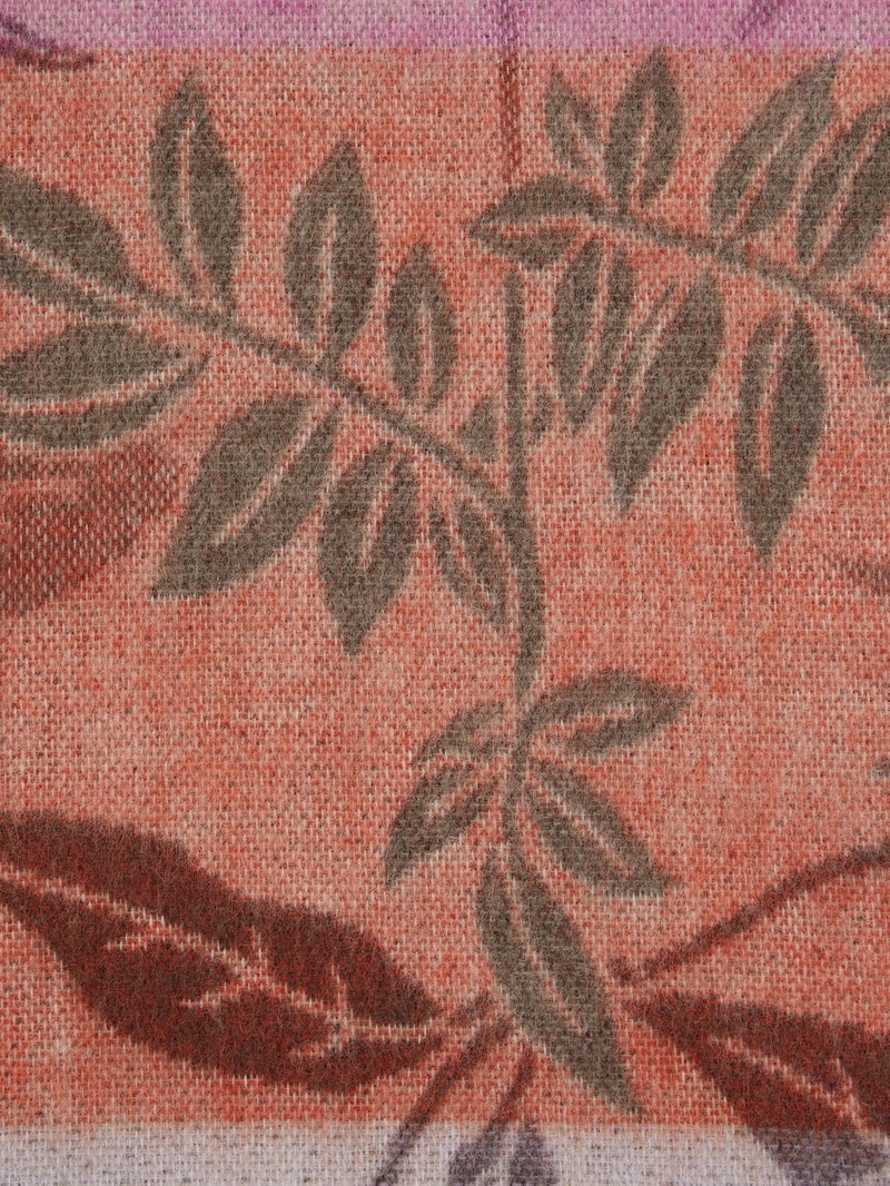 Schal mit floralem Muster in khaki