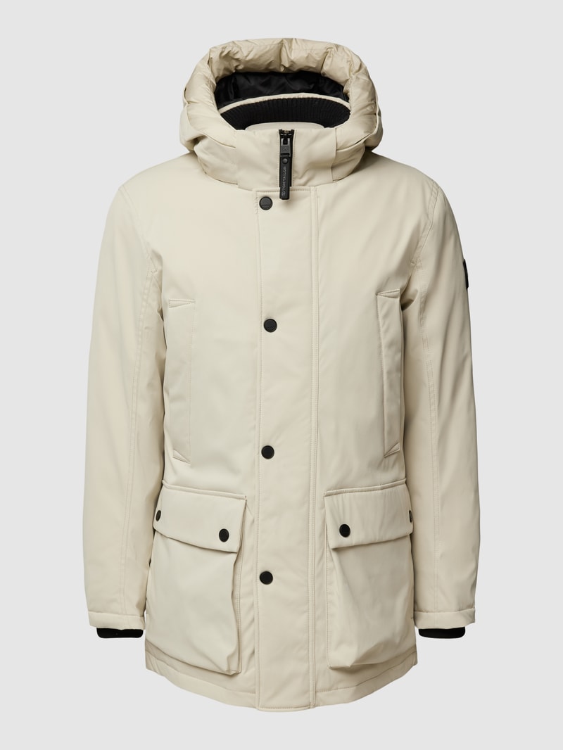 Winterjacke mit Kapuze Modell 'artic' in kitt