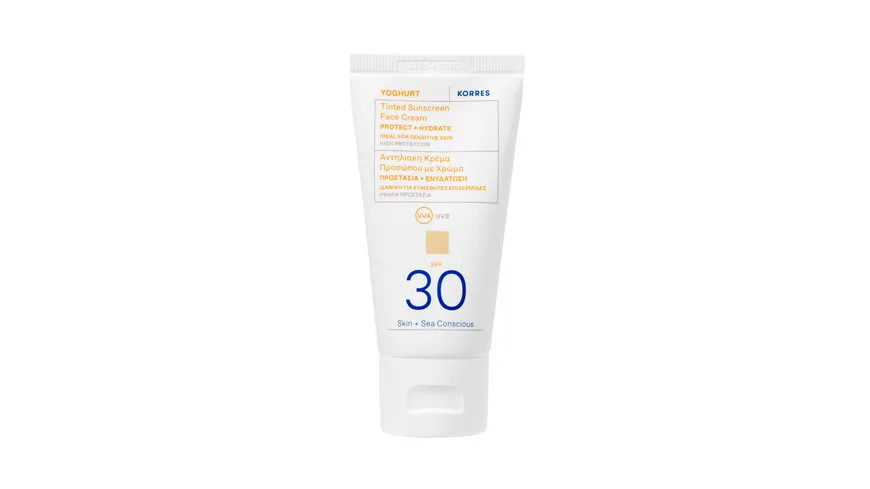 KORRES YOGHURT Getönte Sonnencreme für das Gesicht SPF30 50 ml