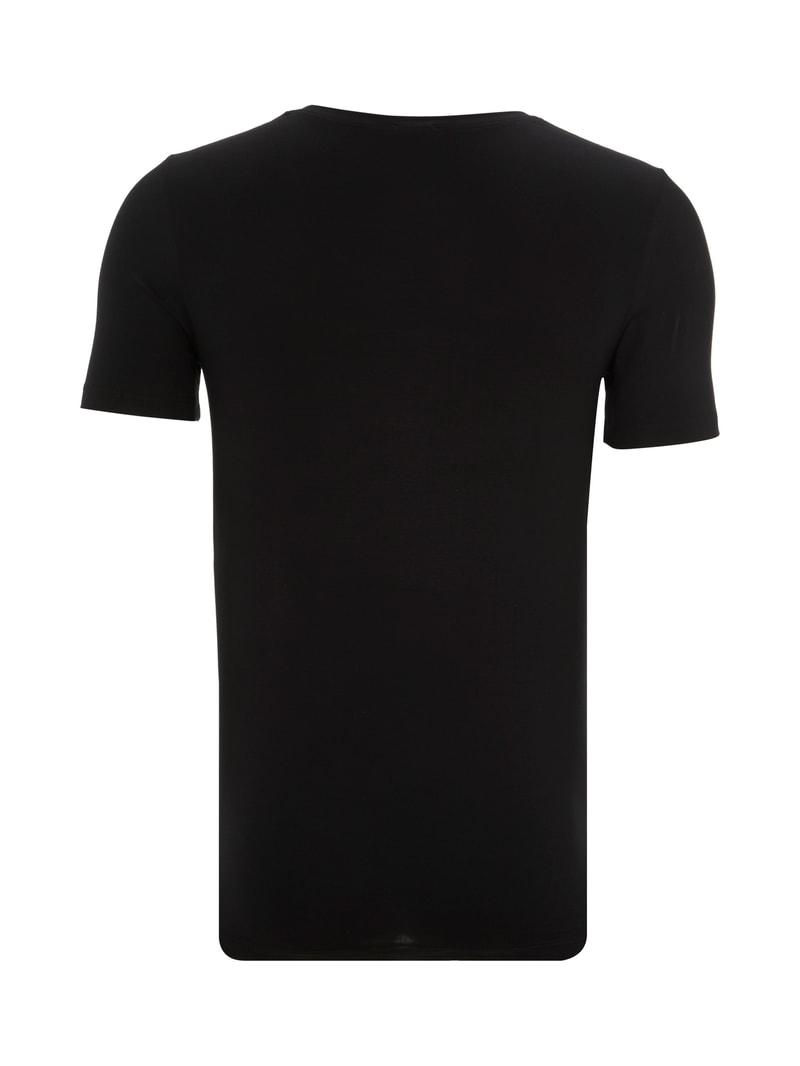 T-Shirt mit Rundhalsausschnitt in schwarz