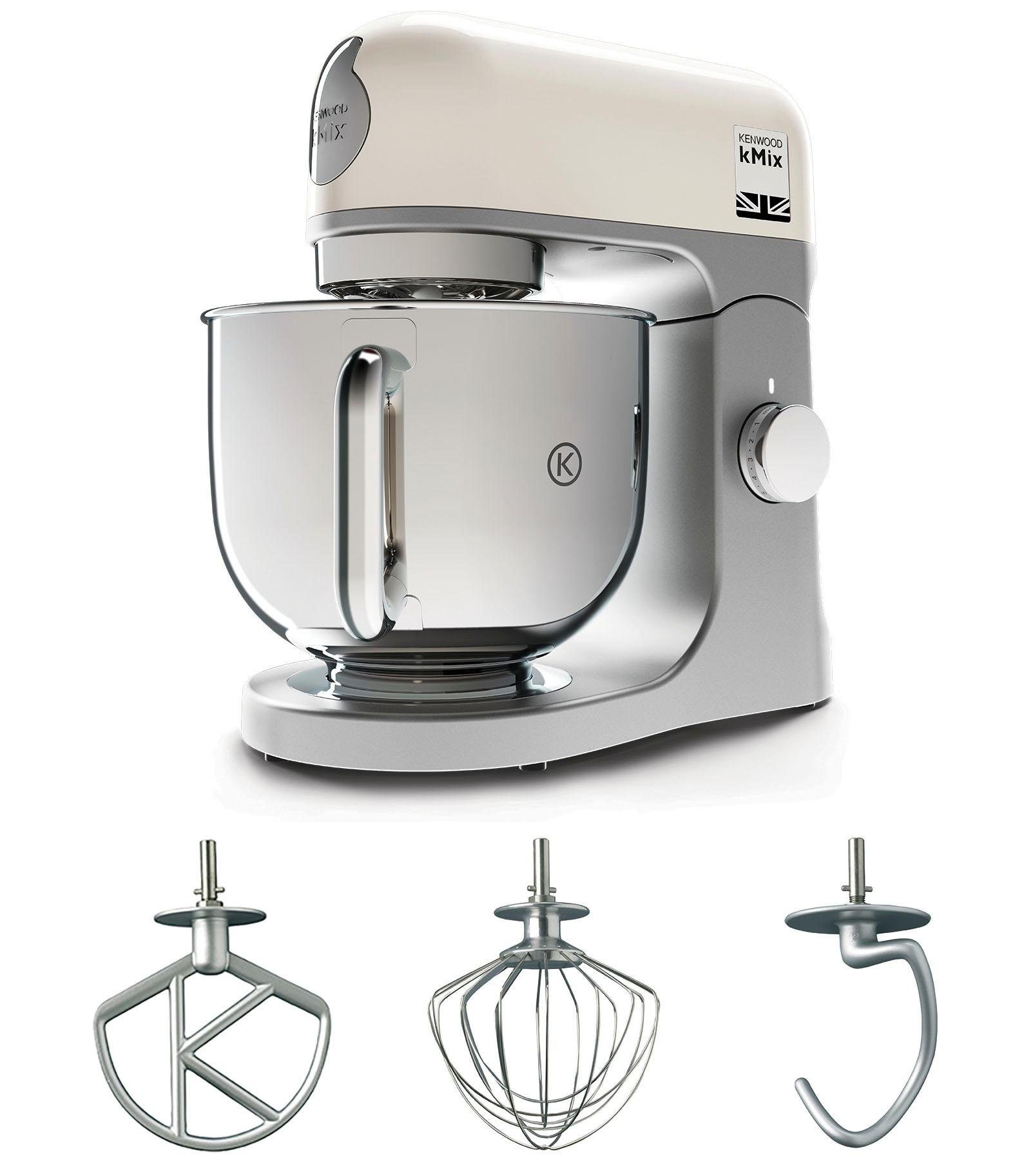 KENWOOD Küchenmaschine kMix KMX 750WH, 1000 W, 5 l Schüssel, inkl. 3-tlg. Patisserie-Set und 5l Schüssel