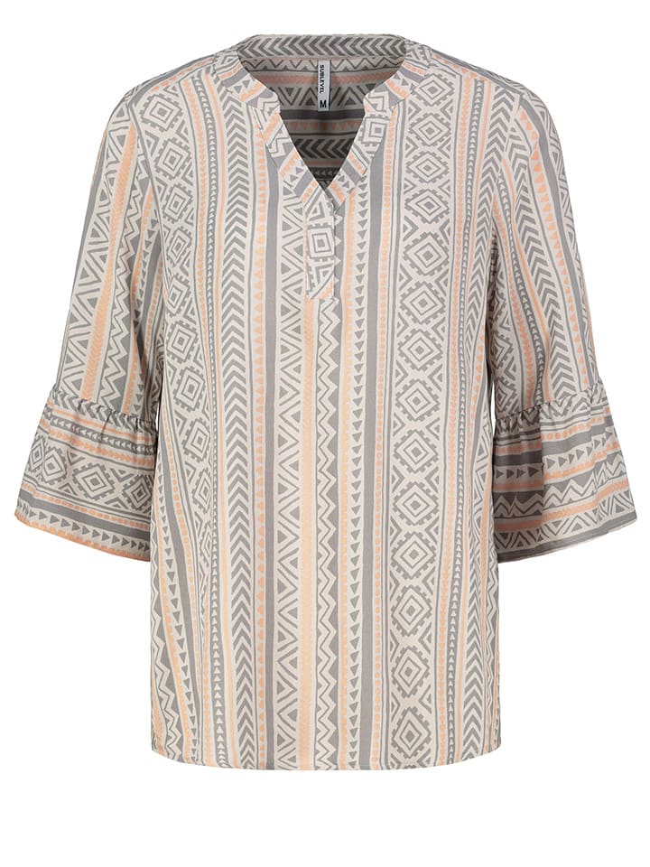 Sublevel Bluse in Grau/ Creme günstig kaufen