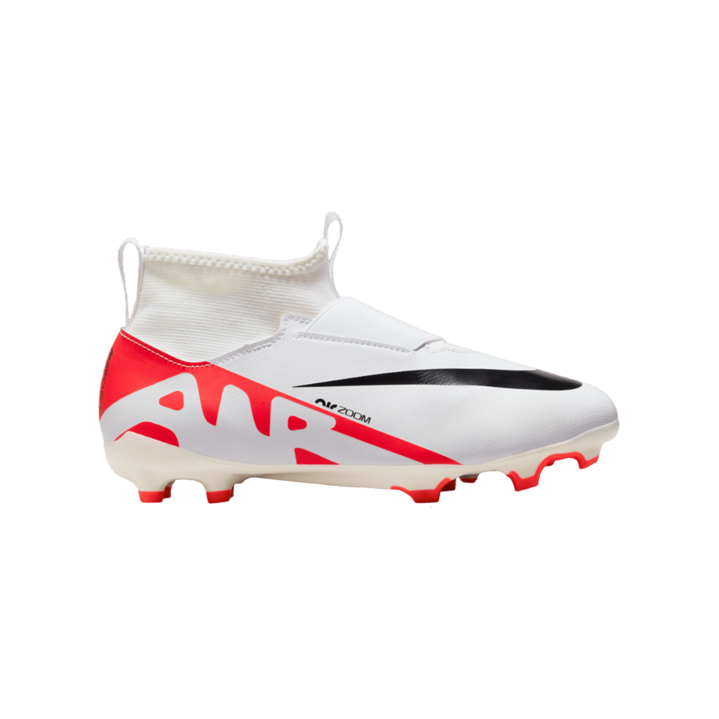 Nike Jr Air Zoom Mercurial Superfly IX Academy FG/MG Kids Rot Weiss Schwarz F600