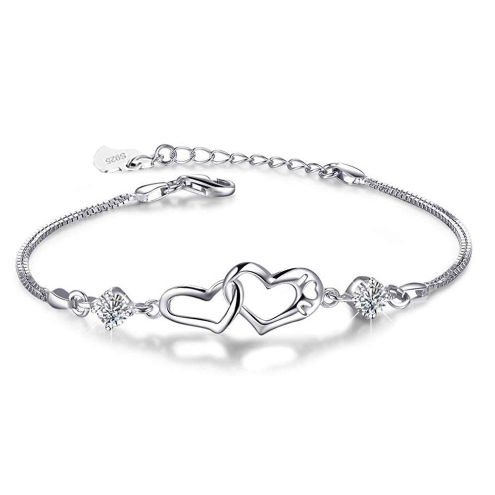 POCHUMIDUU Armband Damen Armband 925 Sterling Silber Armbänder verstellbare, Armband Für Damen