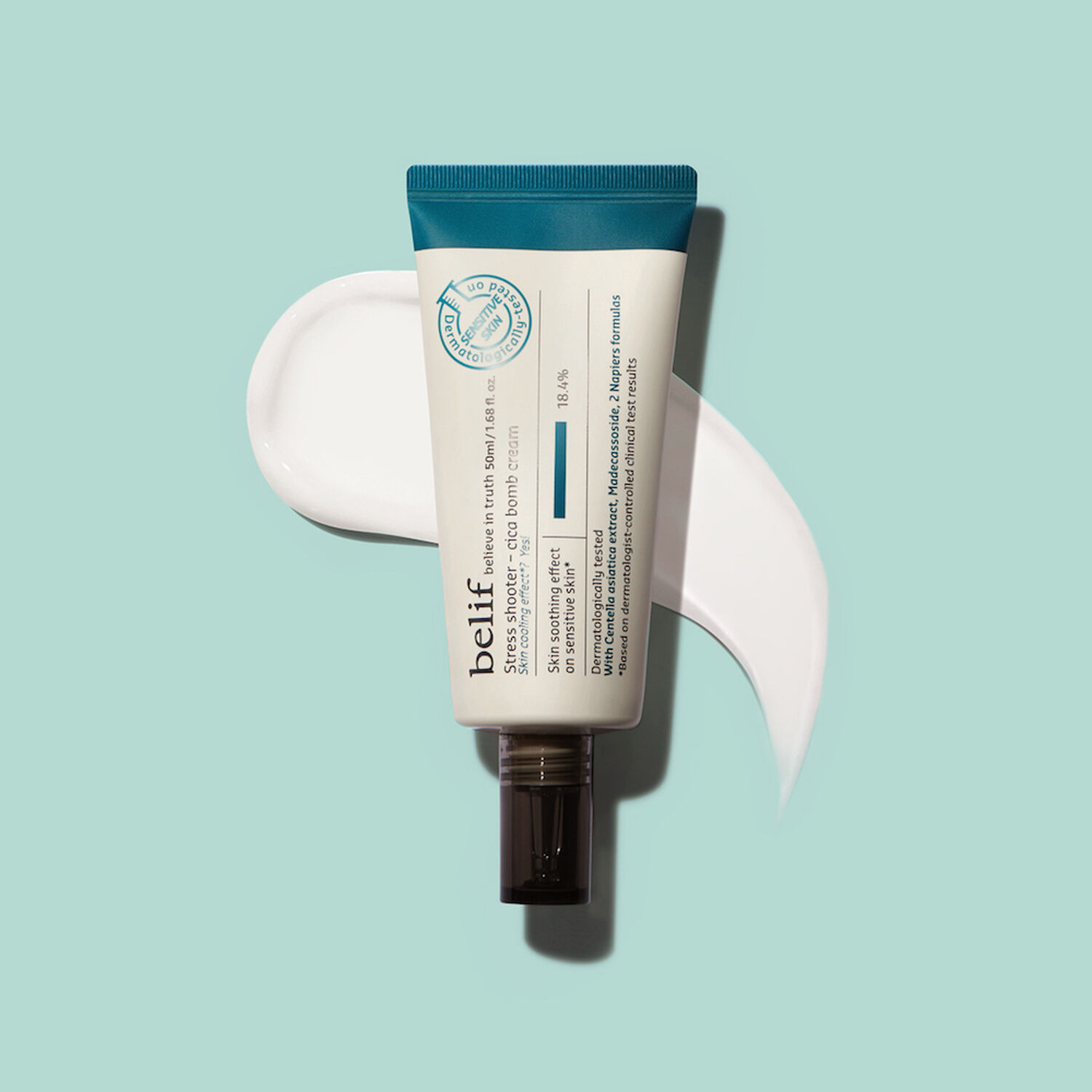 Belif Aqua Bomb Cica Cream Stress Shooter Crème Visage pour les Peaux Sensibles