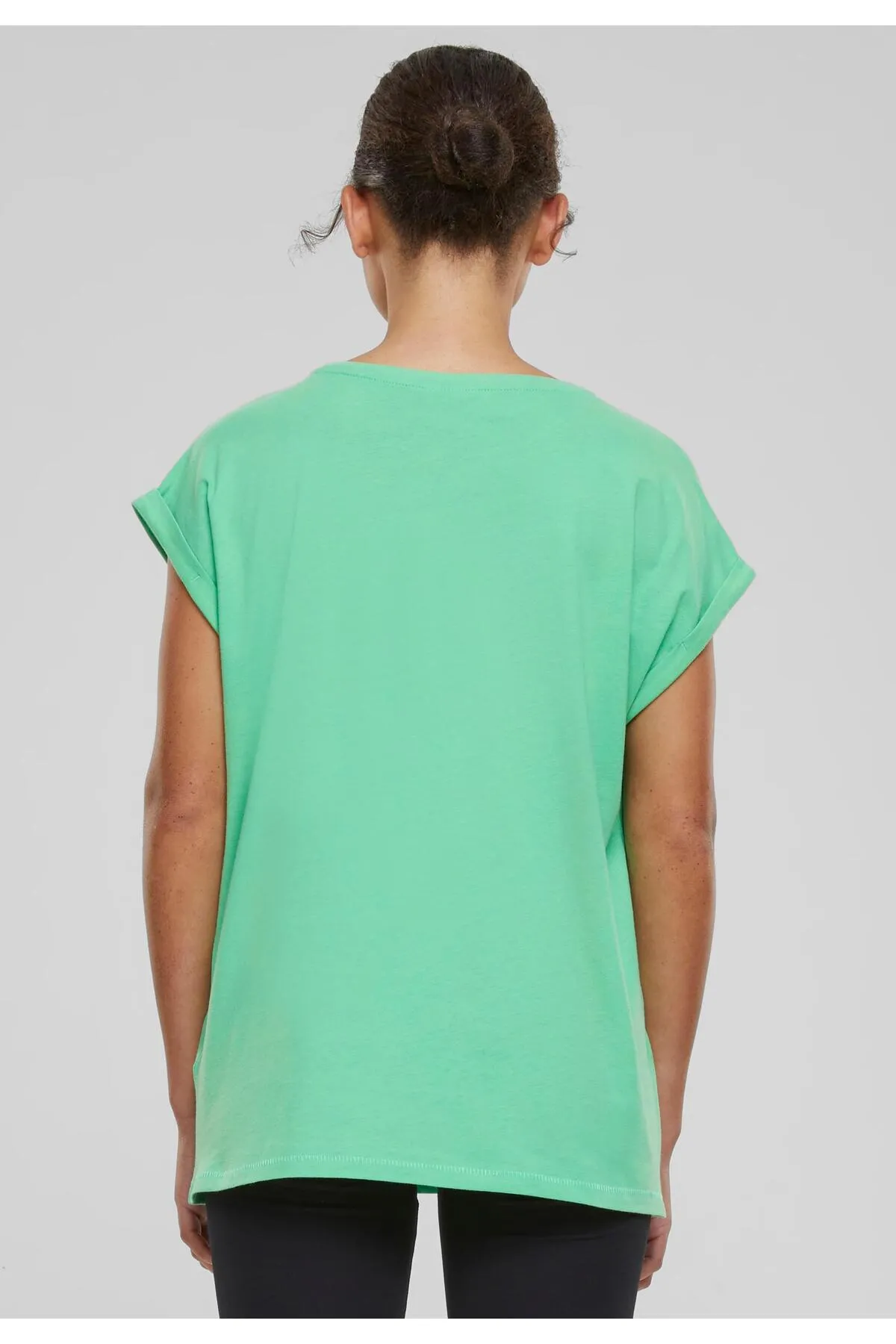 Urban Classics  Damen T-Shirt mit verlängerter Schulterpartie für Damen