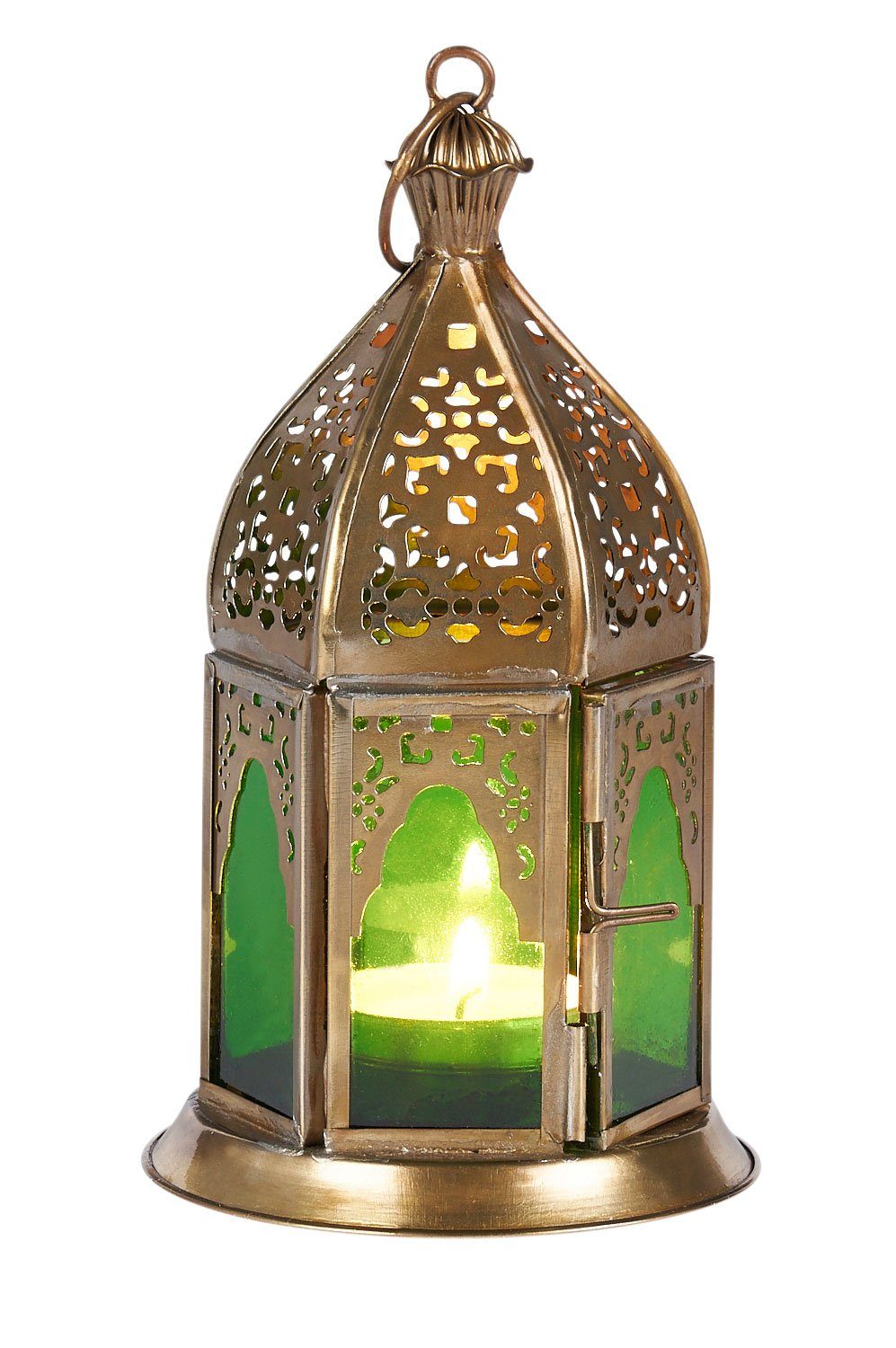 Marrakesch Orient & Mediterran Interior Windlicht 4er SET Orientalisches Windlicht Basem bunt, orientalische Laterne (4 St), Handarbeit