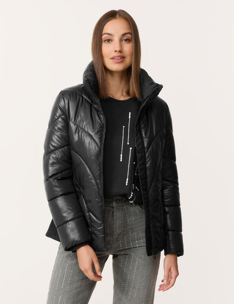 Steppjacke mit Glanz-Finish