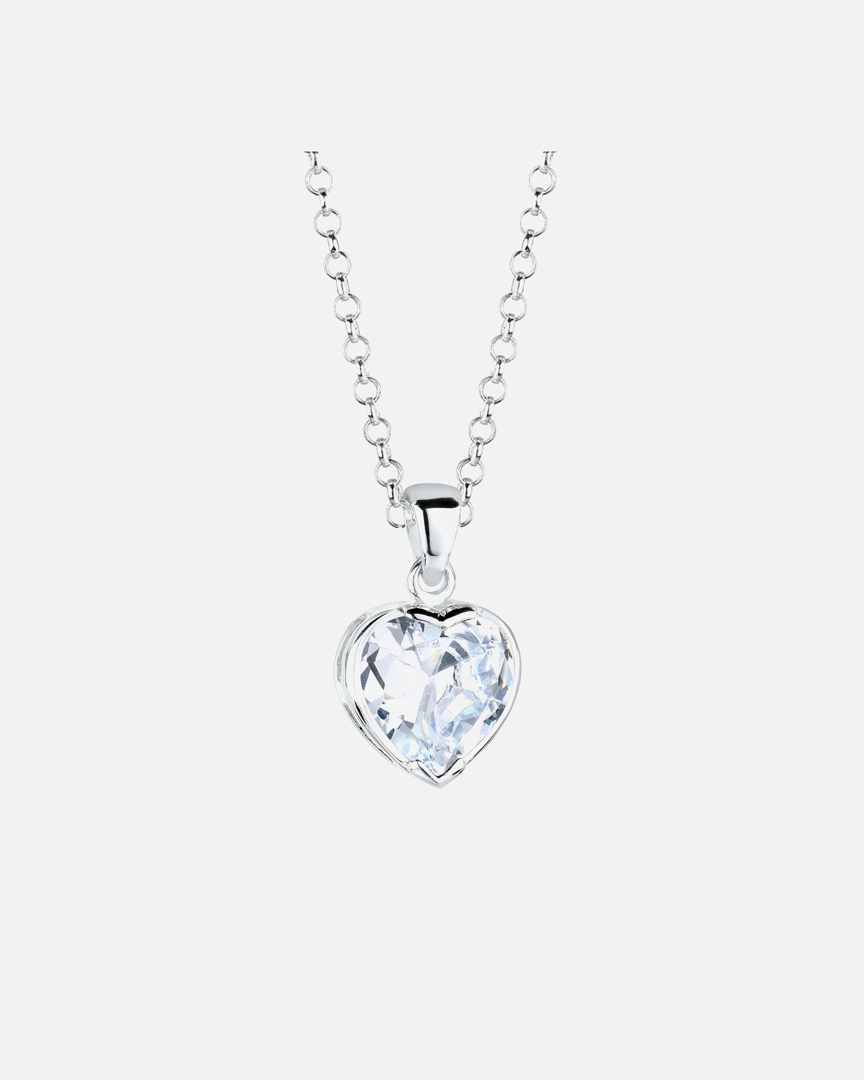 Anillo de mujer Elli con forma de corazón y circonita - Plata (925/1000)