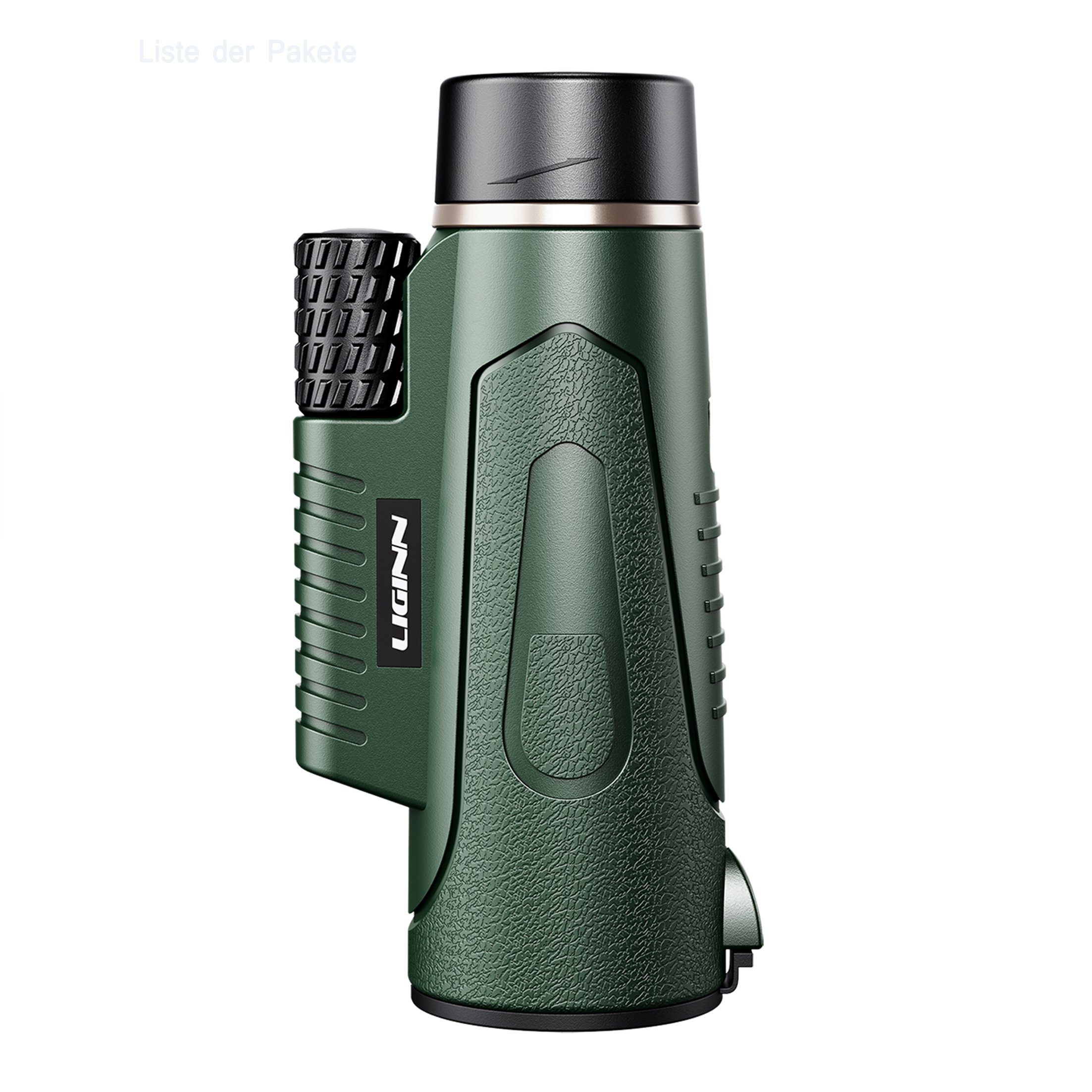 KINSI Outdoor Monokular,HD-Teleskop,mit Stativ + Handy-Clip,12x50 Fernrohr (12fache Vergrößerung für Vogelbeobachtung/Sportspiele/Jagd/Reisen)
