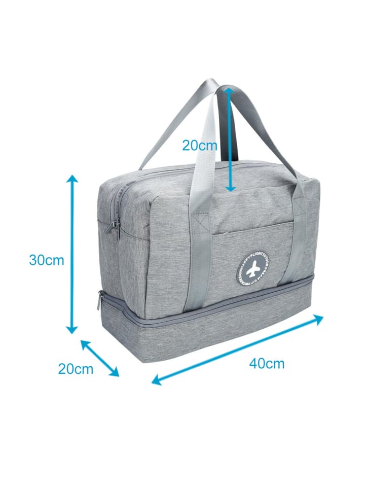 Intirilife Wasserfeste Reisetasche in GRAU günstig kaufen onesize