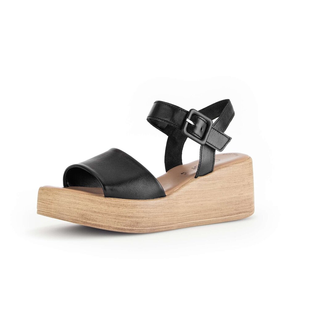 Gabor fashion Plateau Sandale schwarz