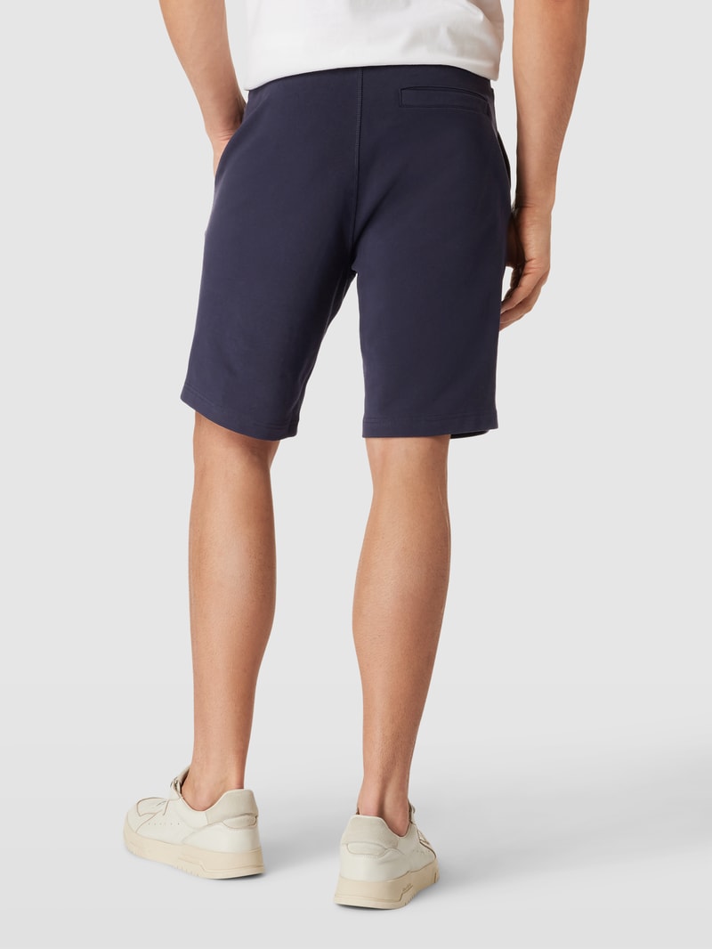 Sweatshorts mit Tunnelzug in marineblau