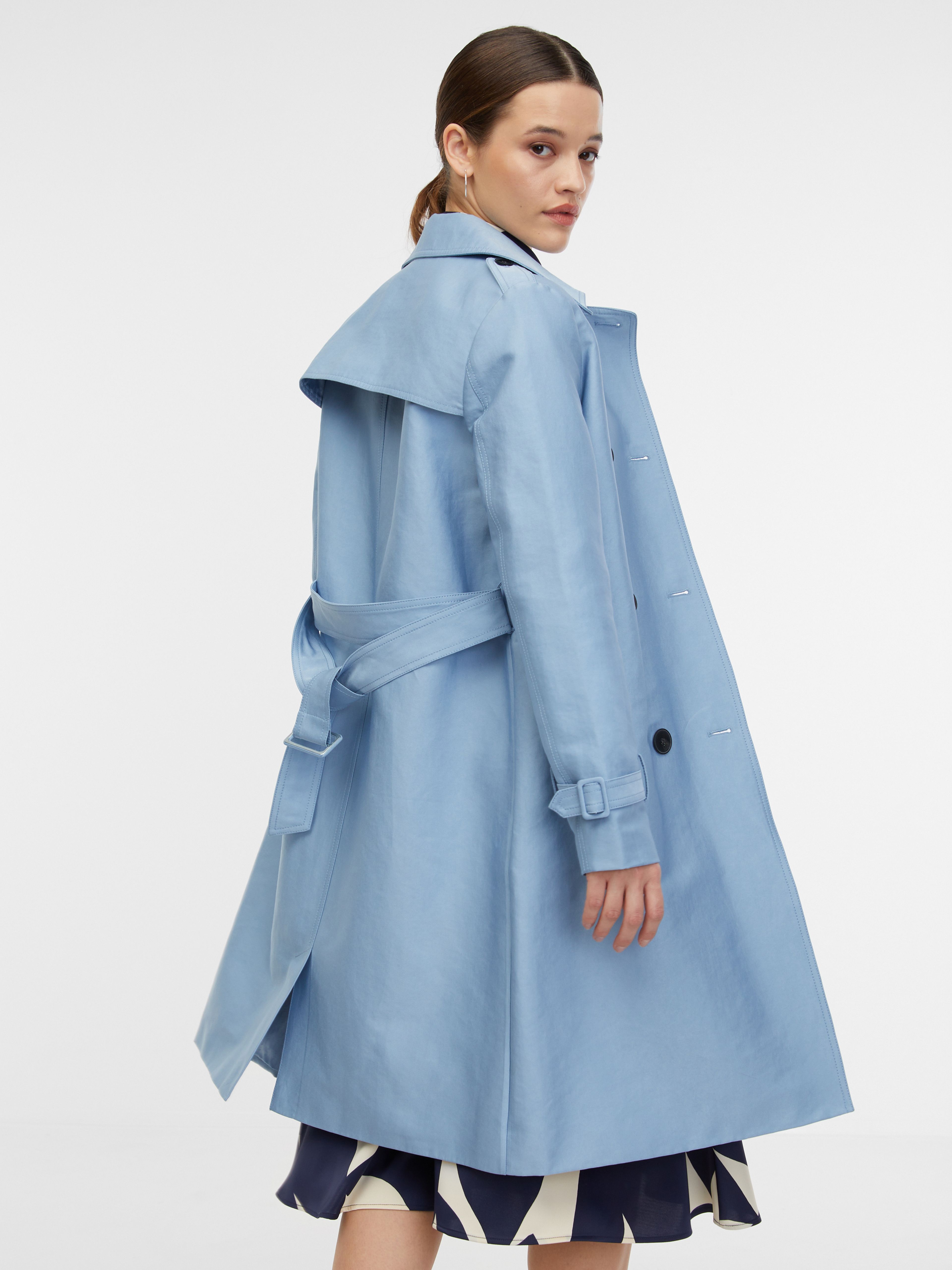 Hellblauer Damen-Trenchcoat ORSAY