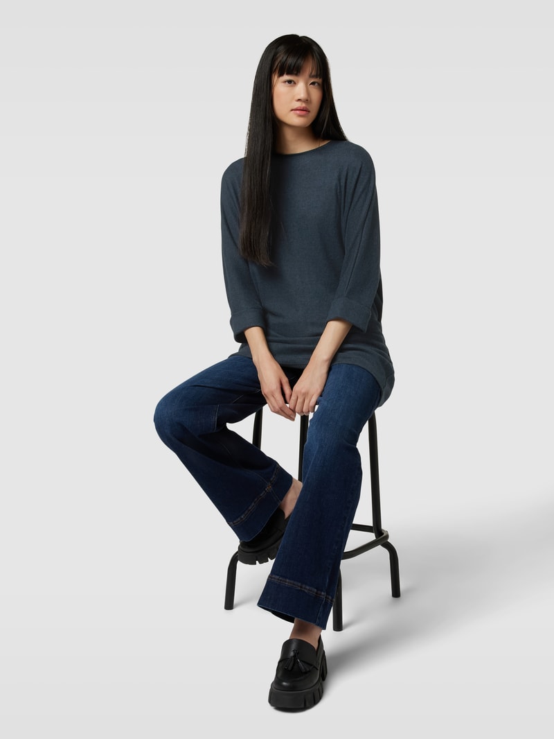 Longshirt mit 3/4-Arm in smaragdgrün