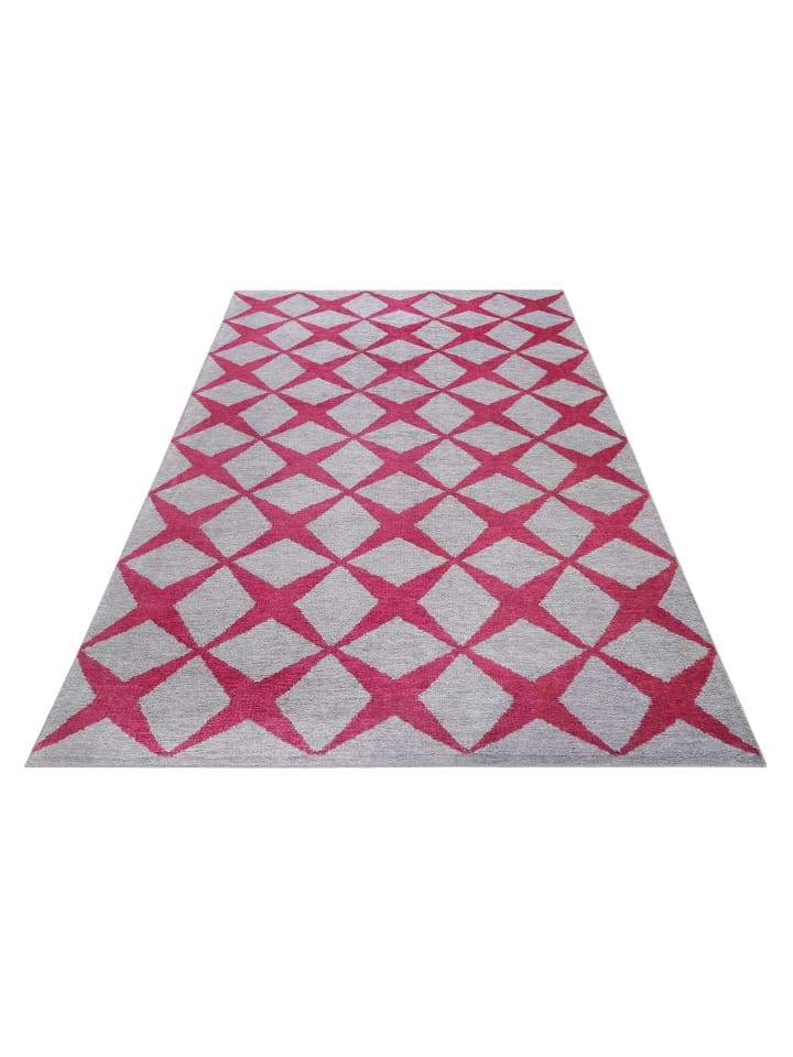 ESPRIT Kurzflorteppich CALEDON in grau rot günstig kaufen