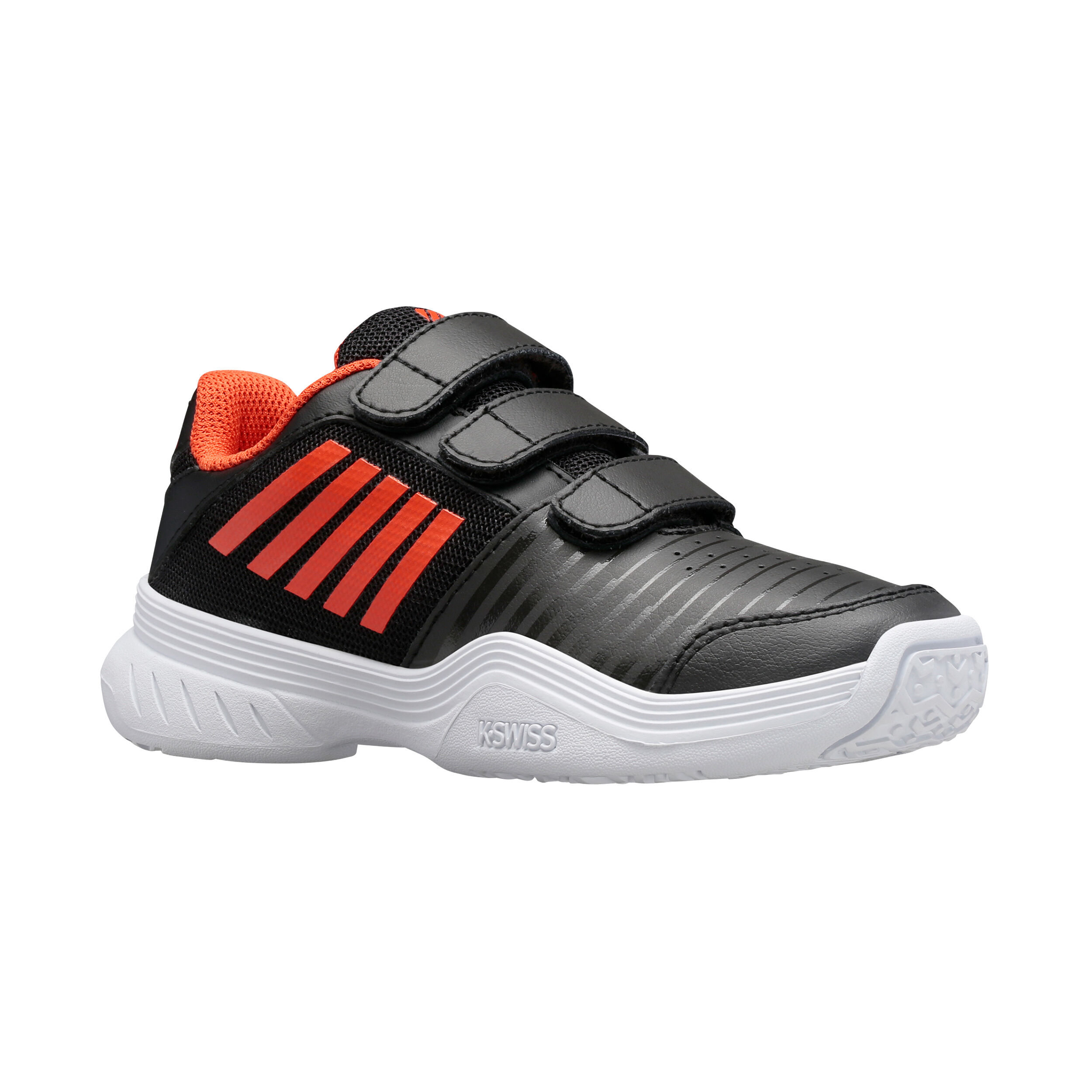Express Strap Omni Allcourtschuh Kinder - Schwarz, Orange