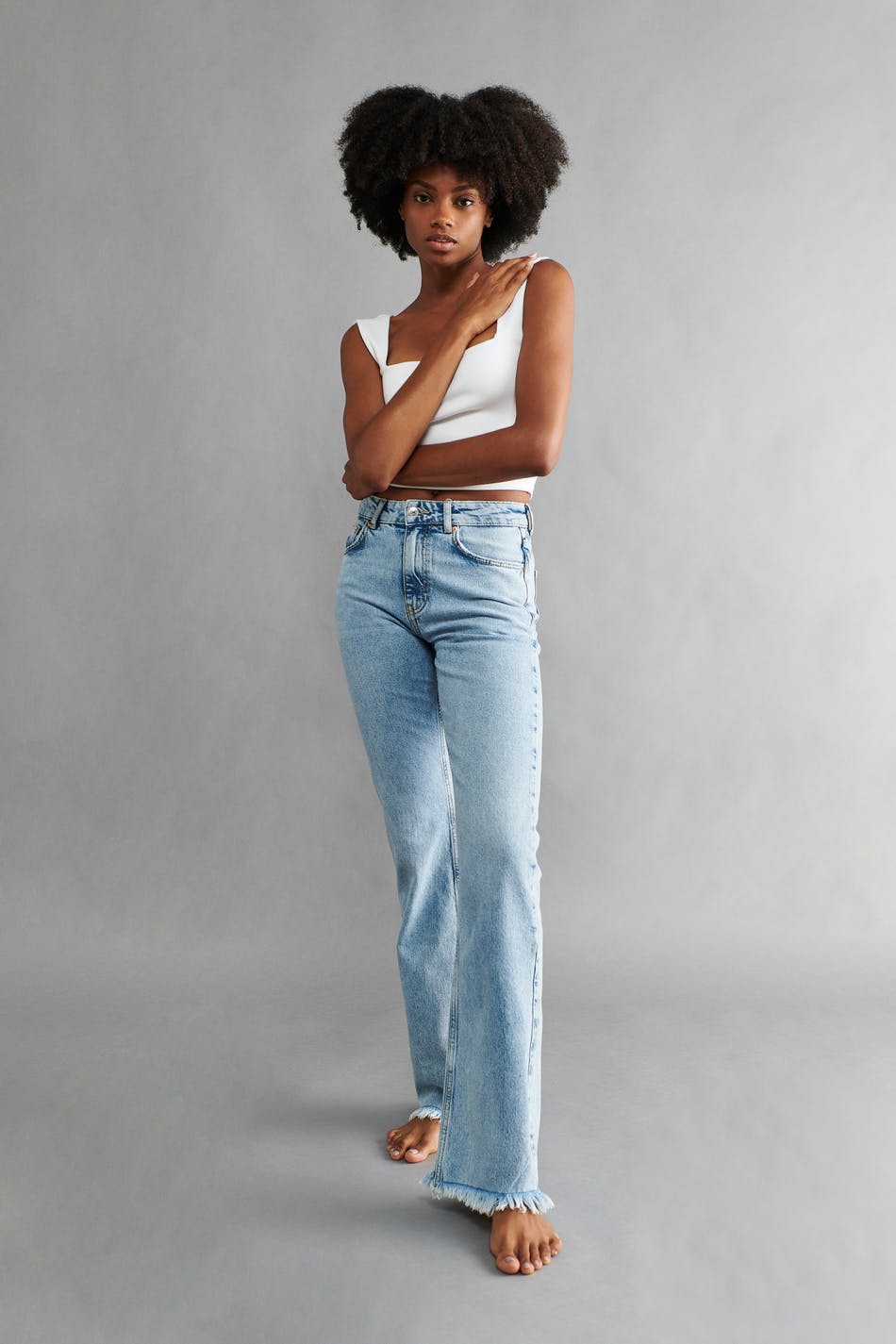 Full length flare jeans