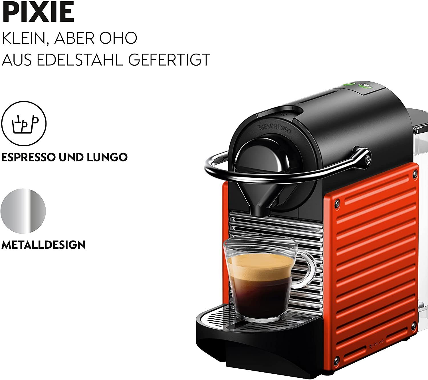 Krups Kapselmaschine Nespresso Pixie Kaffeemaschine Kapselmaschine 19 Bar