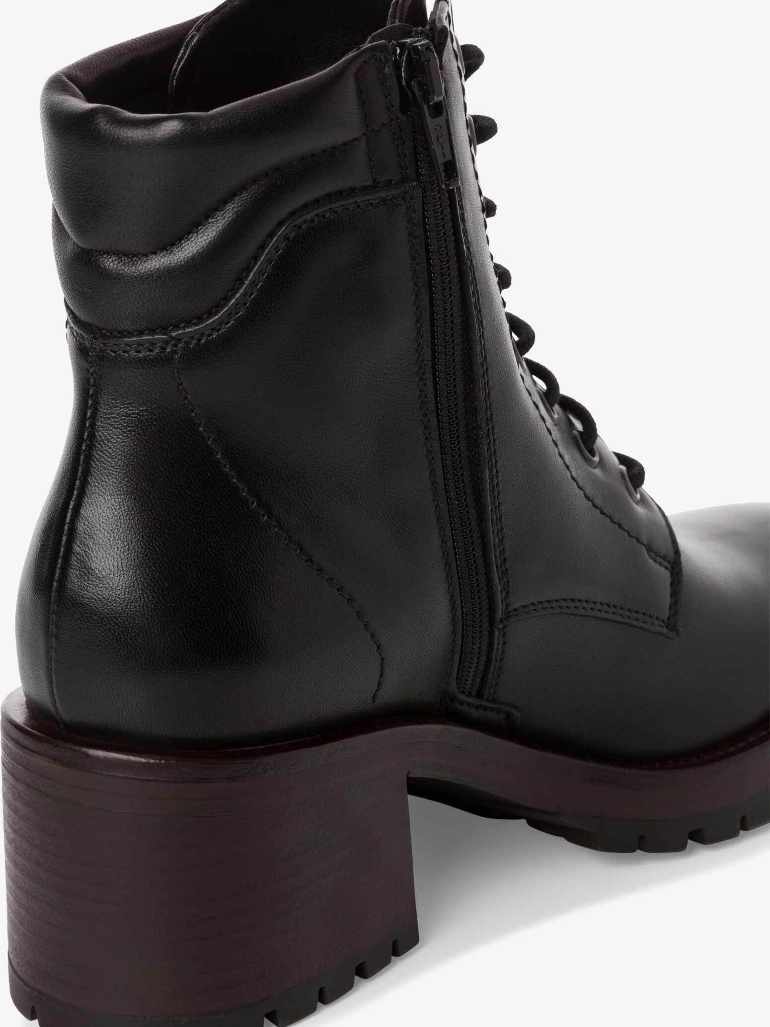 Bottine en cuir - noir