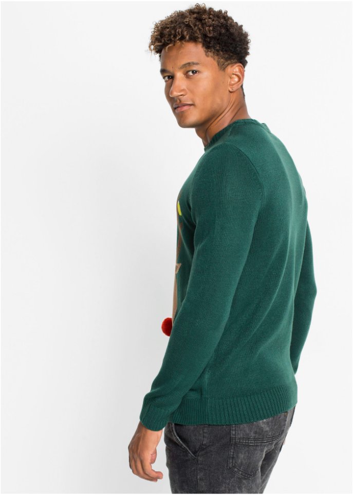 Herren-Pullover mit Weihnachtsmotiv
