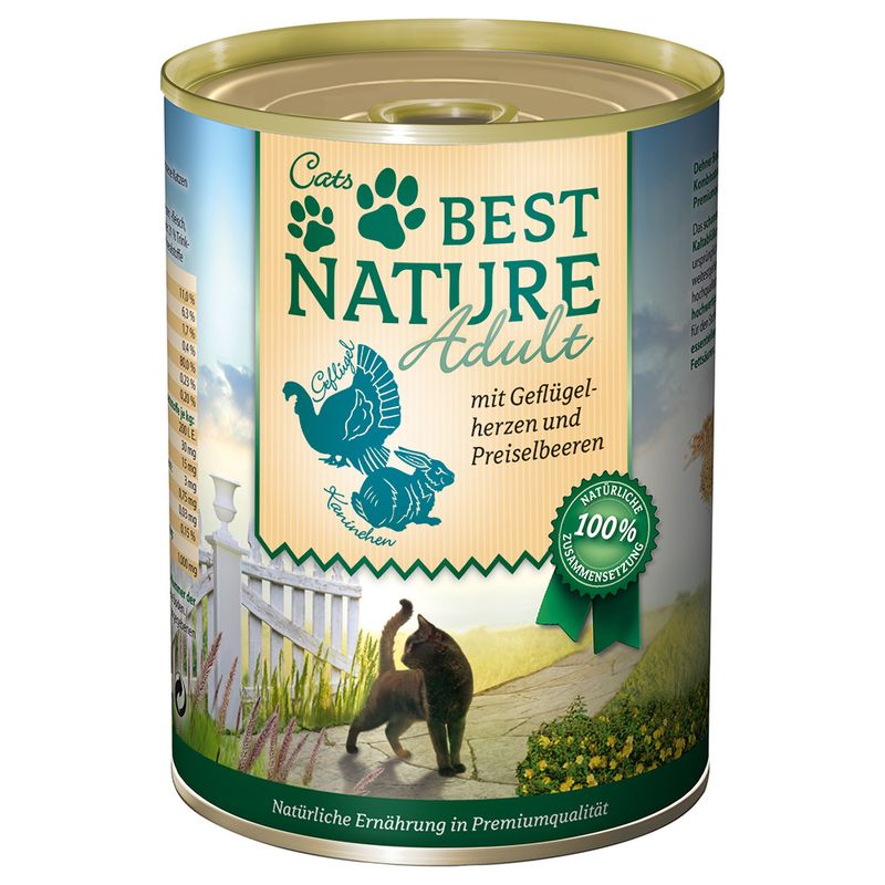Sparpaket Best Nature Cat Adult 12 x 400 g
