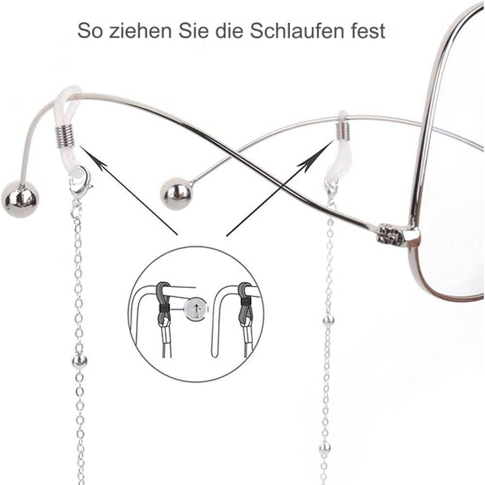 Tian Dee Brillenkette Brillenketten für Lesebrillen Perlen Brillen Cord Brillenband