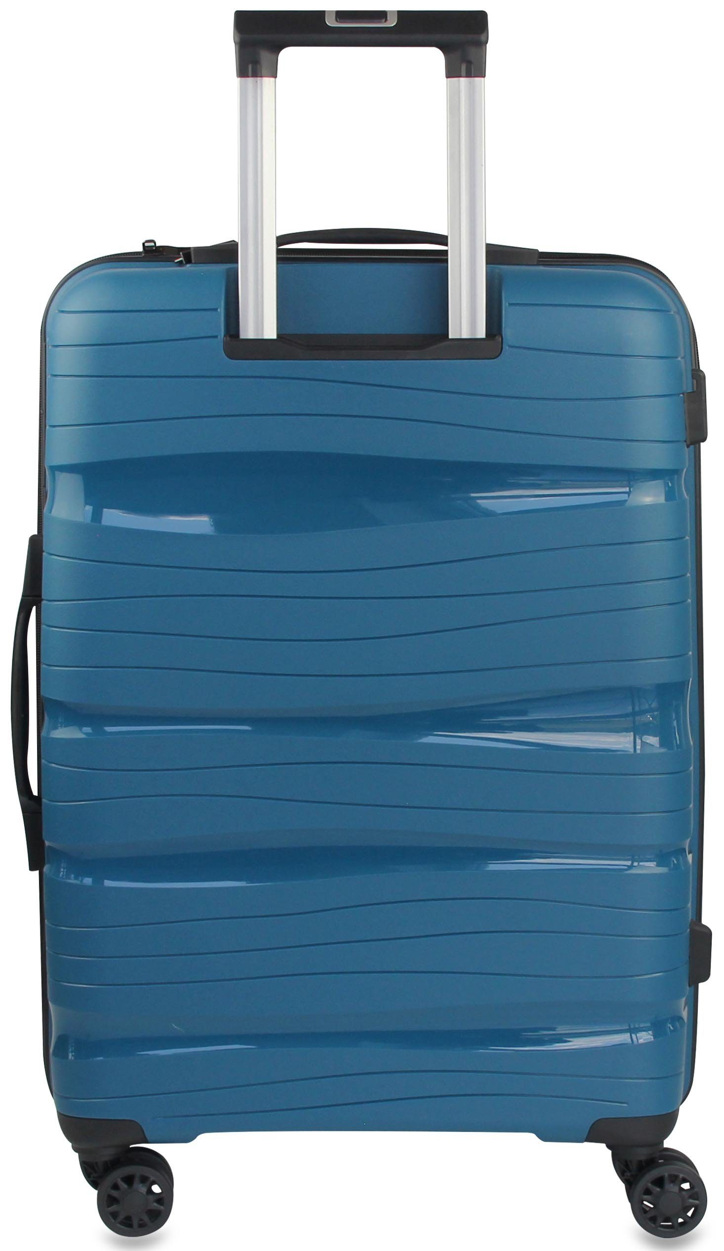Frentree Koffer 360° drehbar mit TSA-Zahlenschloss, 4 Rollen, Trolley (3 Größen: Handgepäck/L/XL oder SET) aus ABS Kunststoff