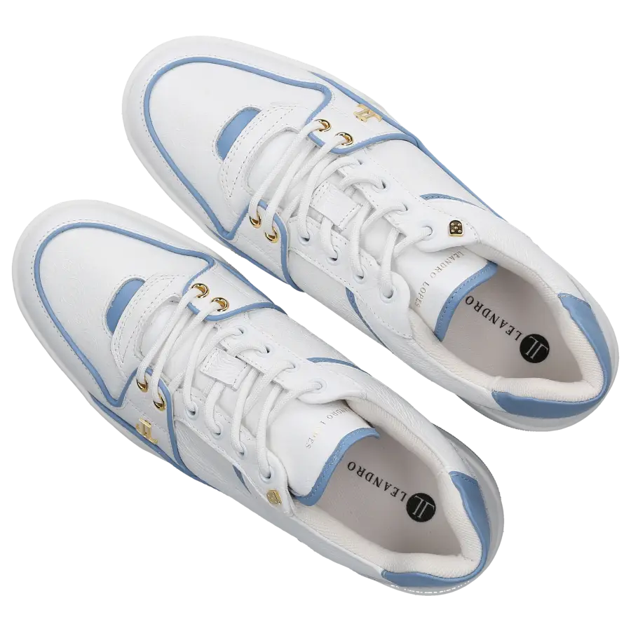Leandro Lopes - Sneaker low JORDY V Kalbsleder - blau