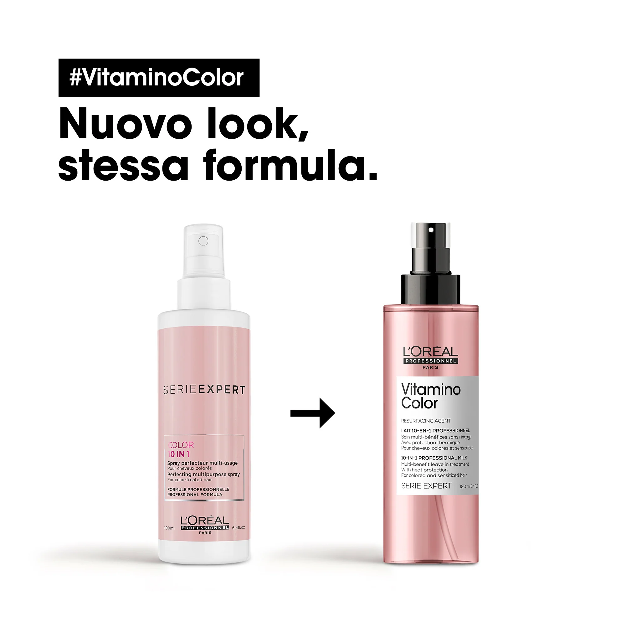 EKSPERTU SĒRIJA Jaunais Vitamino Color 10-in-1 piena sprejs - matu laka
