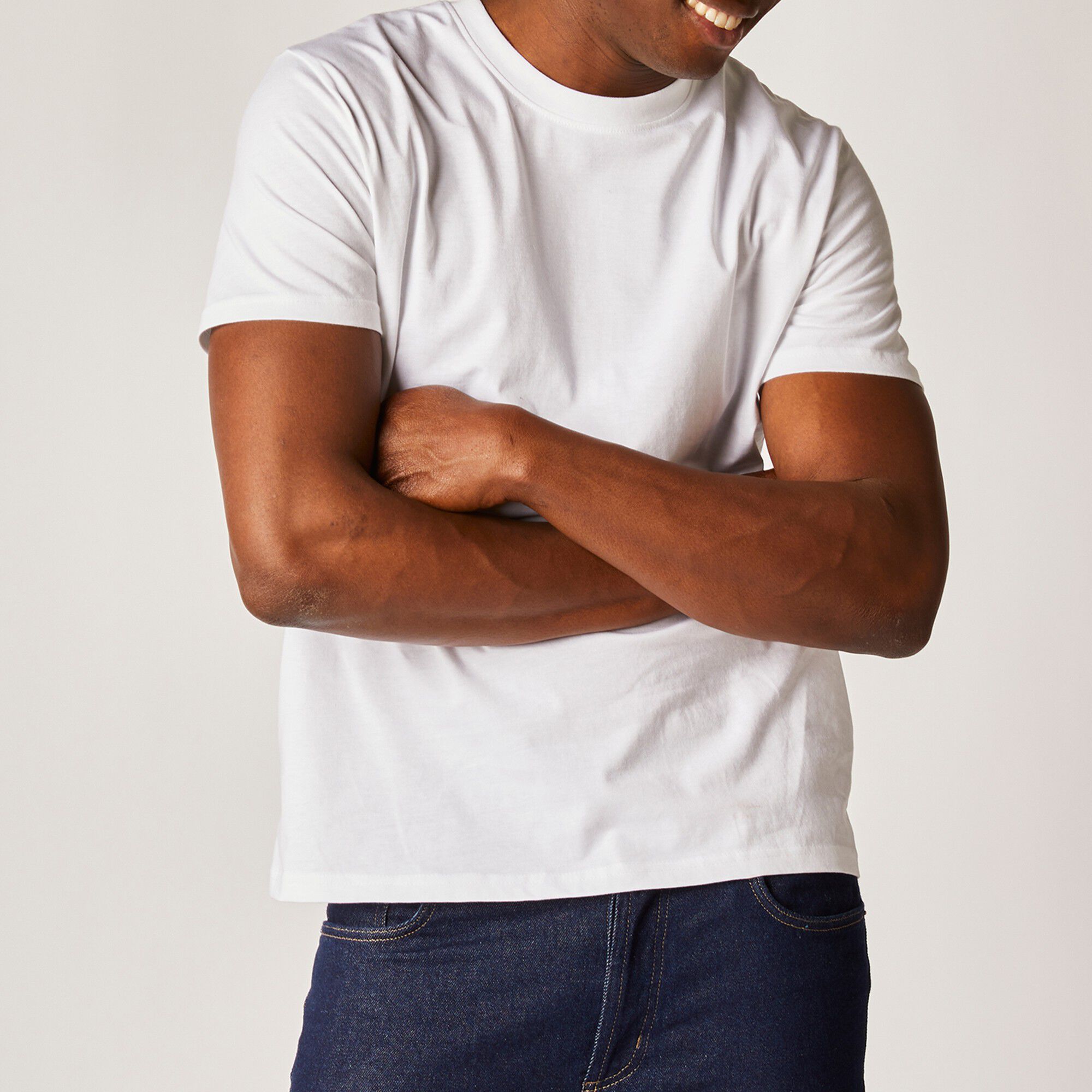 T-shirt col rond manches courtes
