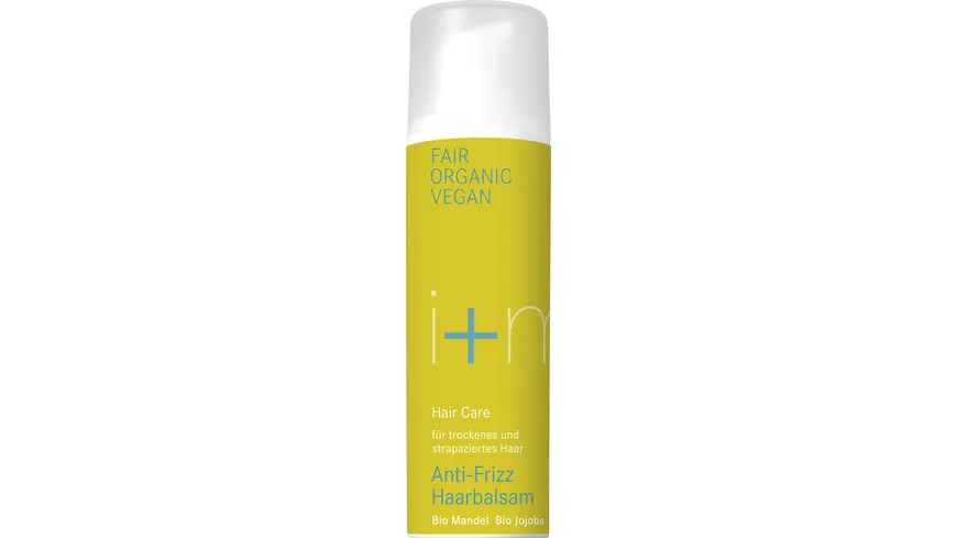 i+m Hair Care Anti-Frizz Haarbalsam Bio Mandel Bio Jojoba 30 ml