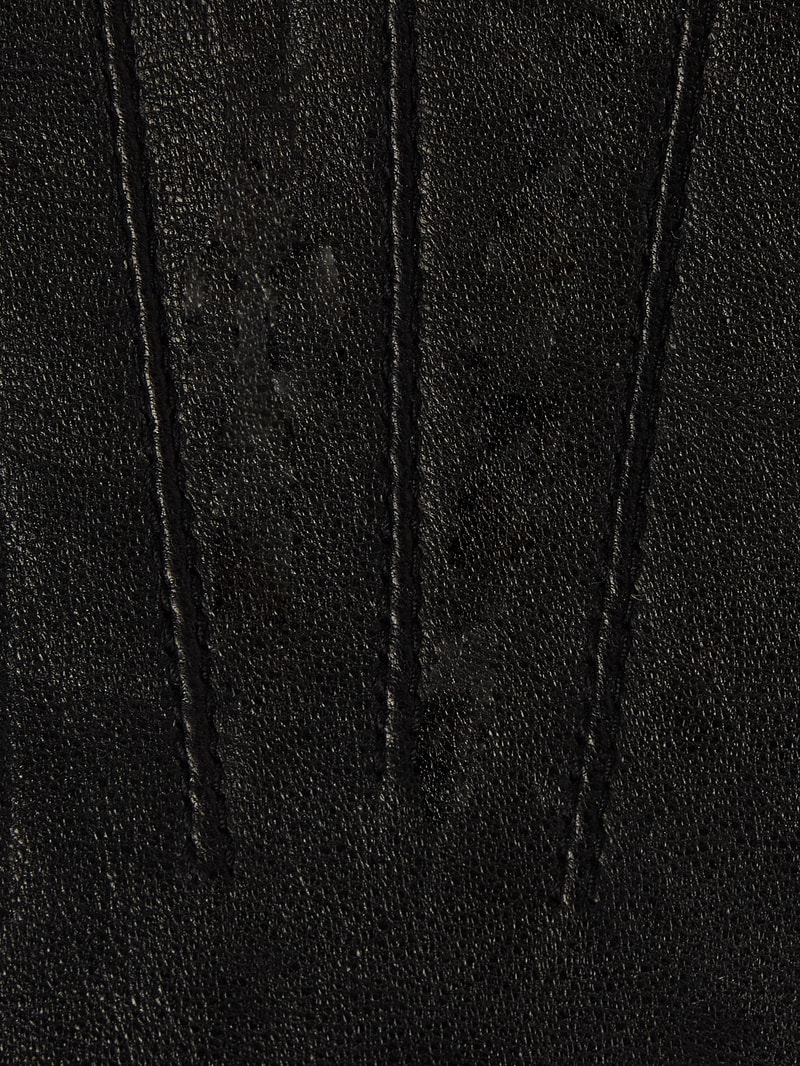 Handschuhe aus Leder in schwarz