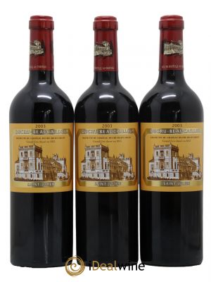 Château Ducru Beaucaillou 2ème Grand Cru Classé  2003 - Lot de 3 Bouteilles