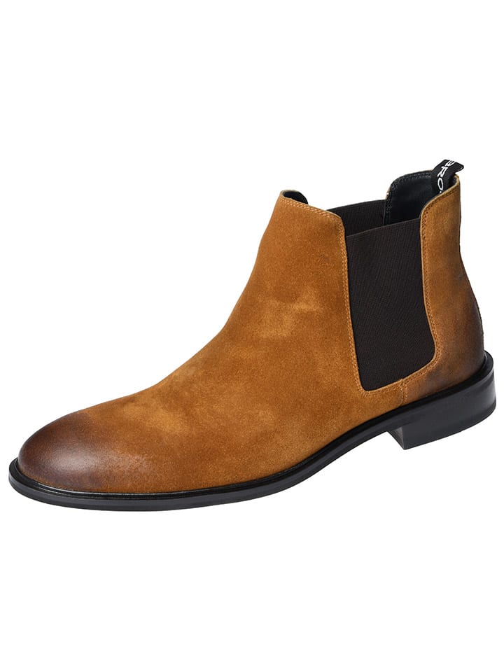 GORDON & BROS Leder-Chelsea-Boots ''Paul'' in Hellbraun günstig kaufen