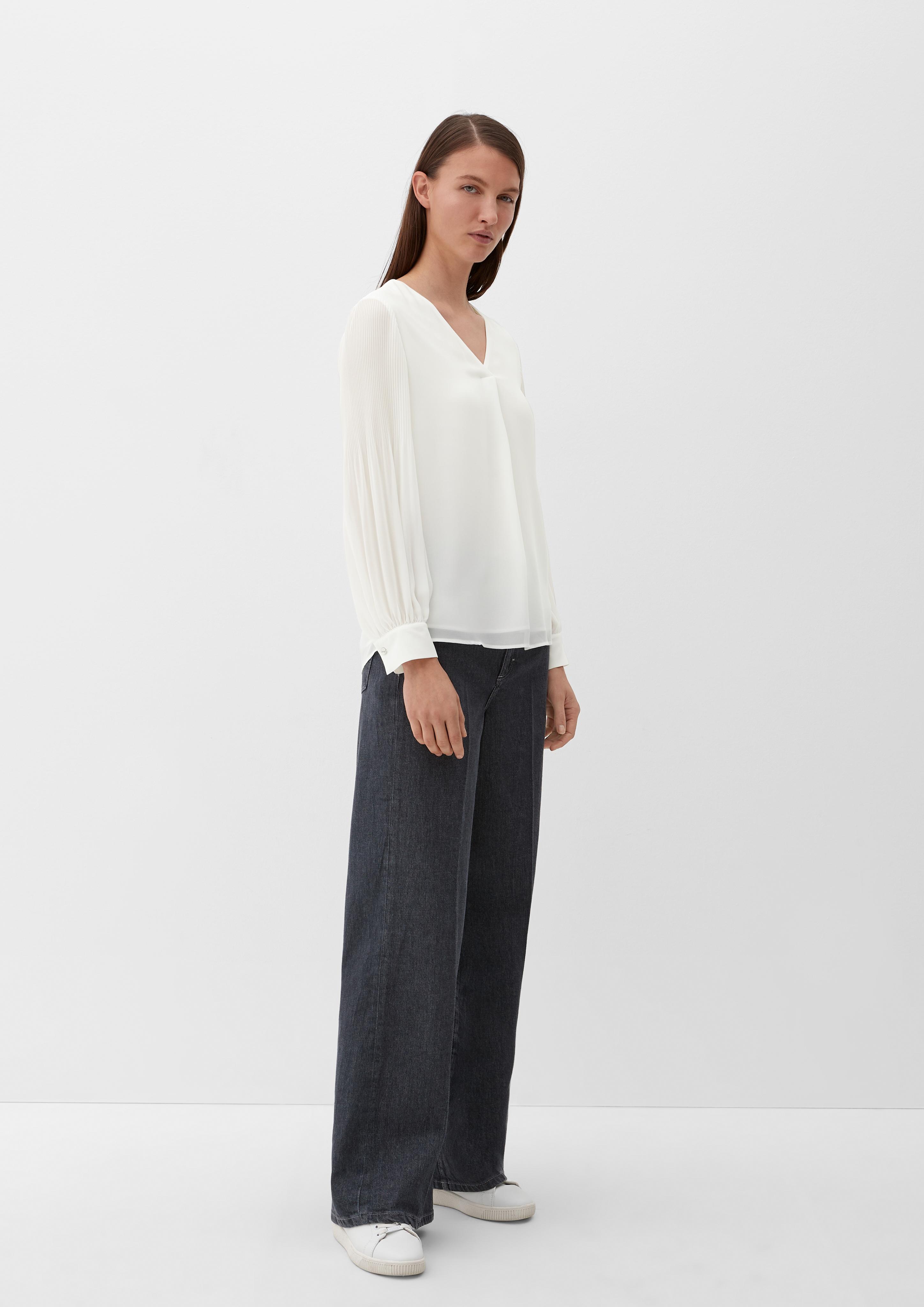 Blusenshirt mit Plissée-Ärmeln  2126248-0200