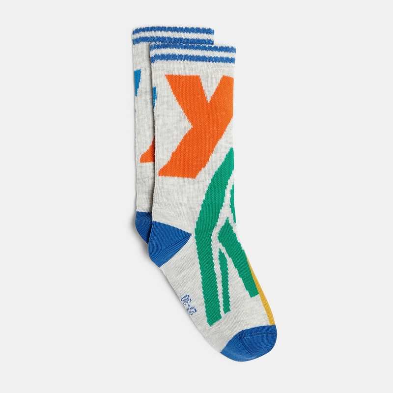 Chaussettes hautes enfant à motifs grises garçon Catimini