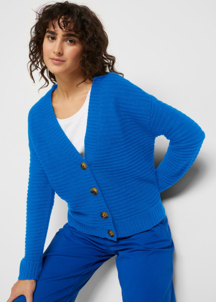 Verkürzte Strickjacke