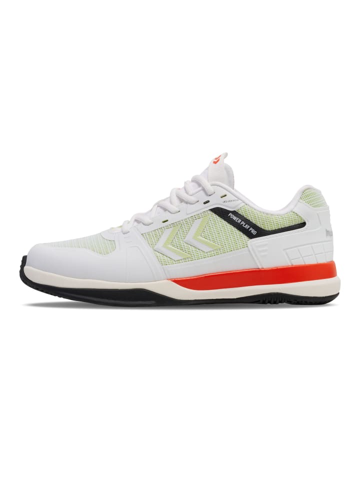 Hummel Hummel Hallenschuh Power Play Erwachsene in BRIGHT WHITE/SHARP GREEN günstig kaufen