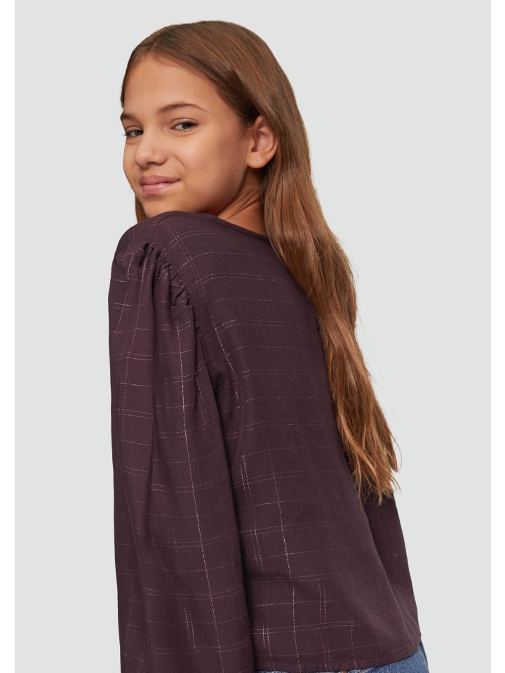 s.Oliver Bluse langarm in Lila günstig kaufen