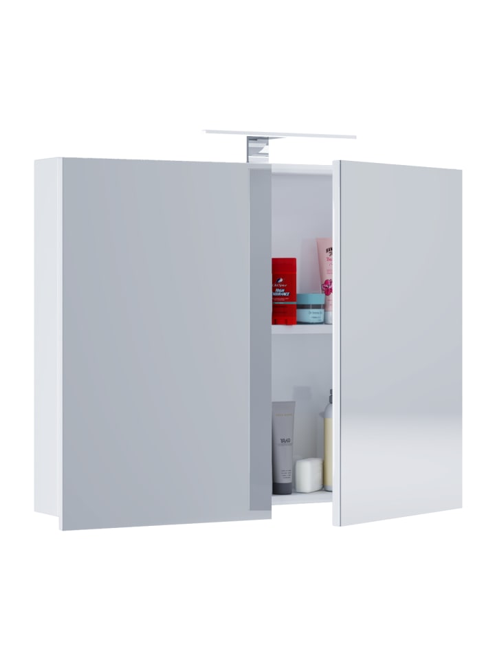 VCM  Holz Badmöbel Spiegelschrank Spiegel Badinos 60 cm in Weiß günstig kaufen onesize