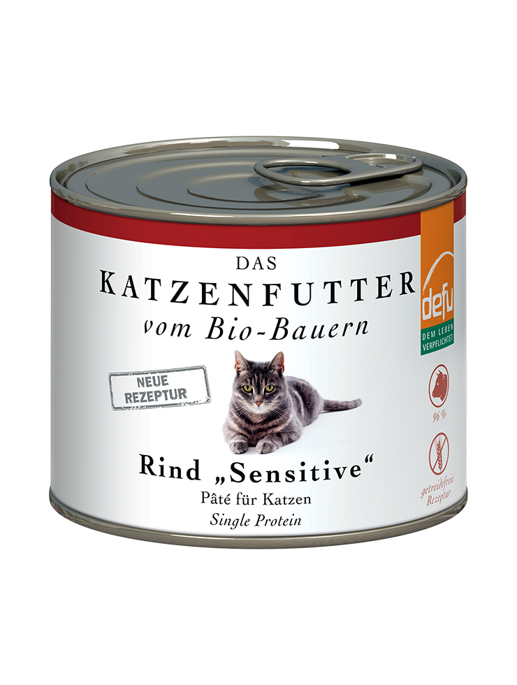 Defu Nassfutter Defu Paté 12x200g Rind