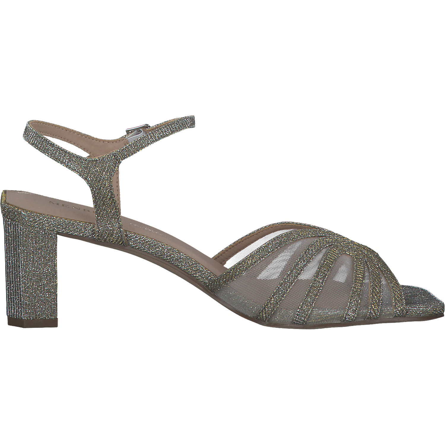 Menbur 24156, Plateau-Sandaletten, Damen, grey