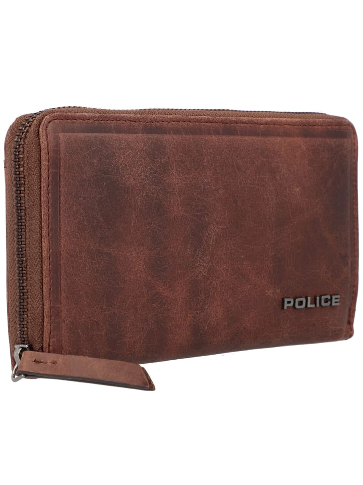 Police PT16-10369 Geldbörse Leder 20 cm in brown günstig kaufen onesize