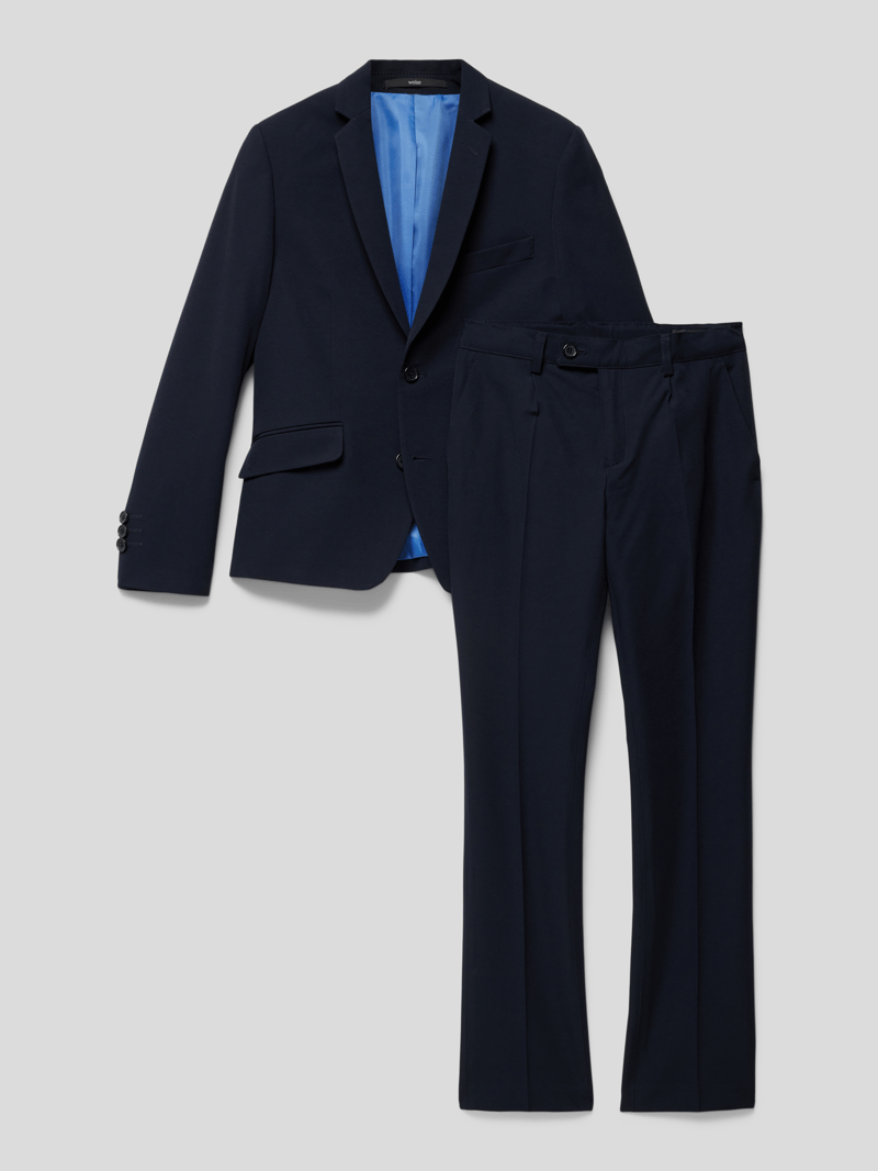 Anzug mit 2-Knopfleiste in marineblau