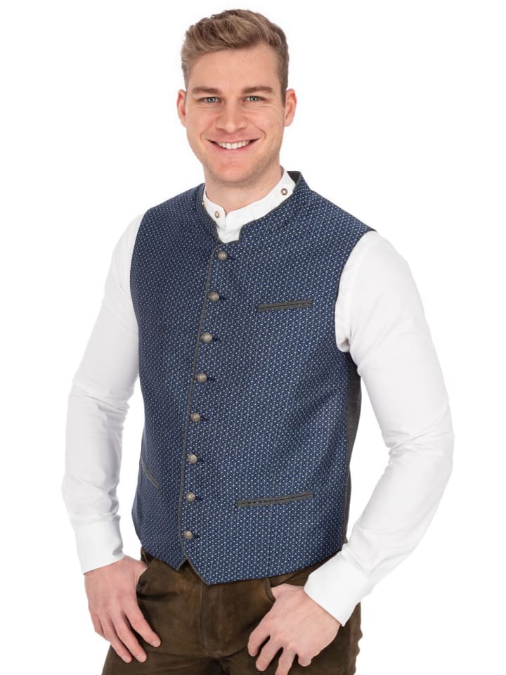 Spieth & Wensky Weste DEANDO in dunkelblau günstig kaufen