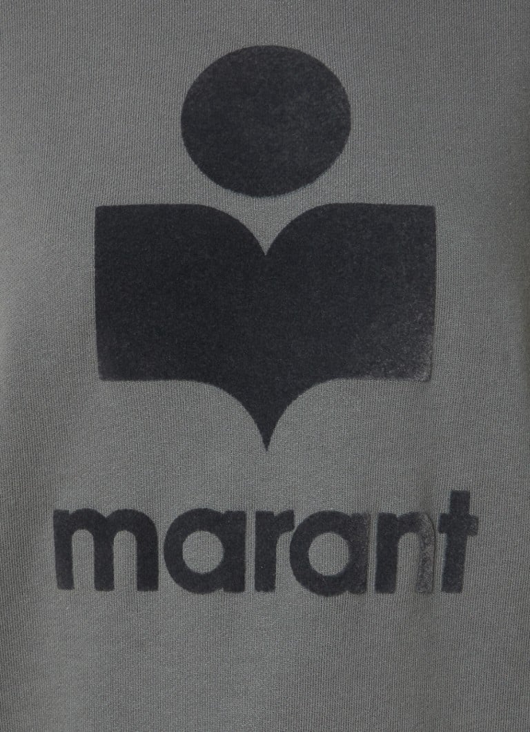 Sweter Moby od Isabel Marant z nadrukowanym logo.