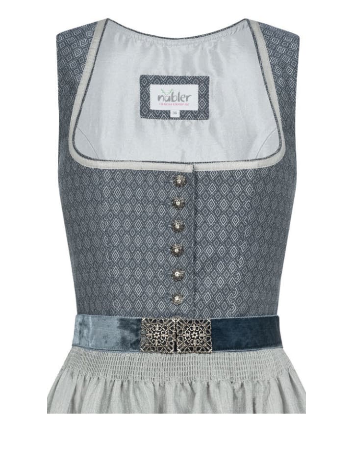 Nübler Midi Dirndl Edda in Blau günstig kaufen