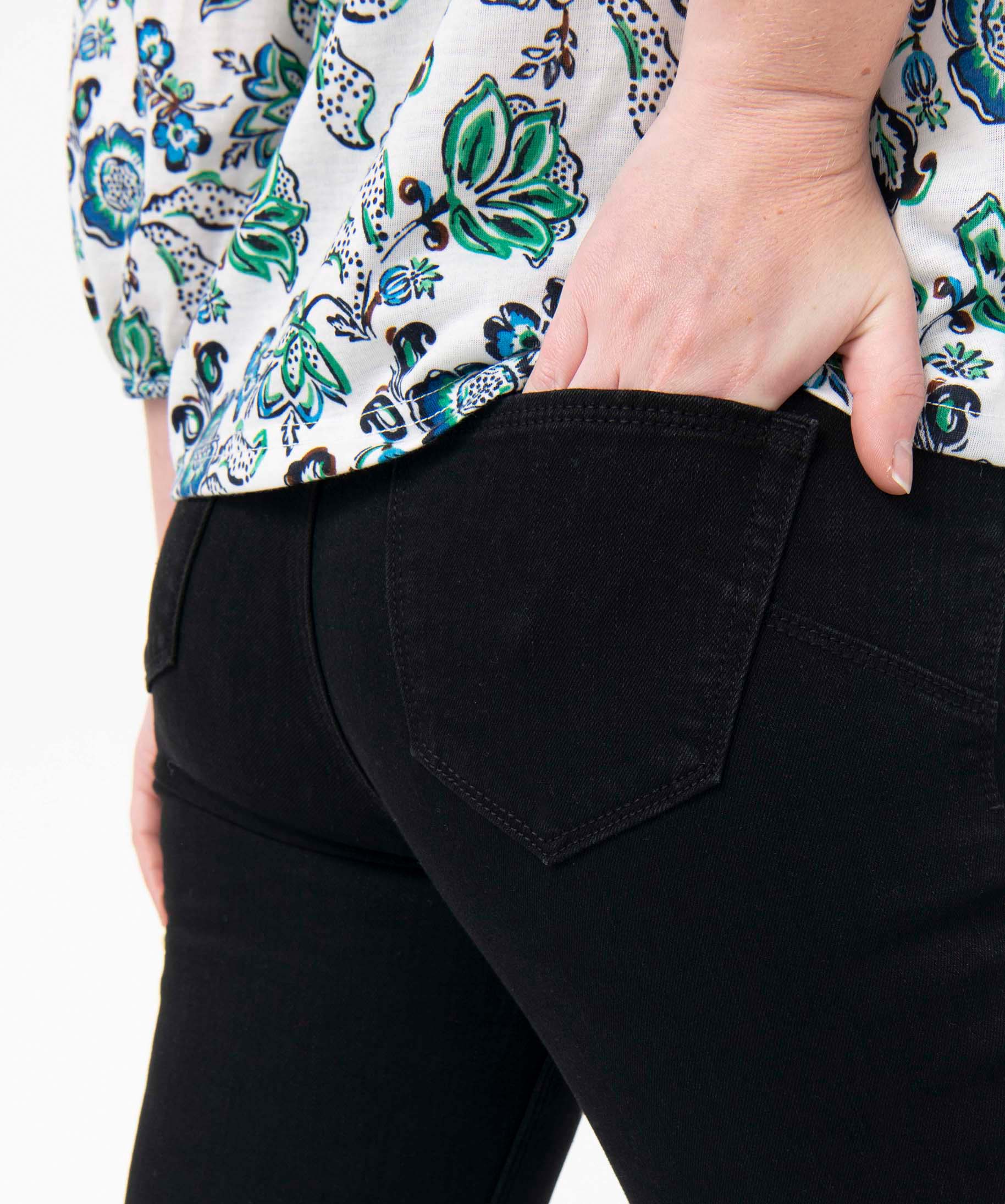 Jegging femme taille haute noir | GEMO