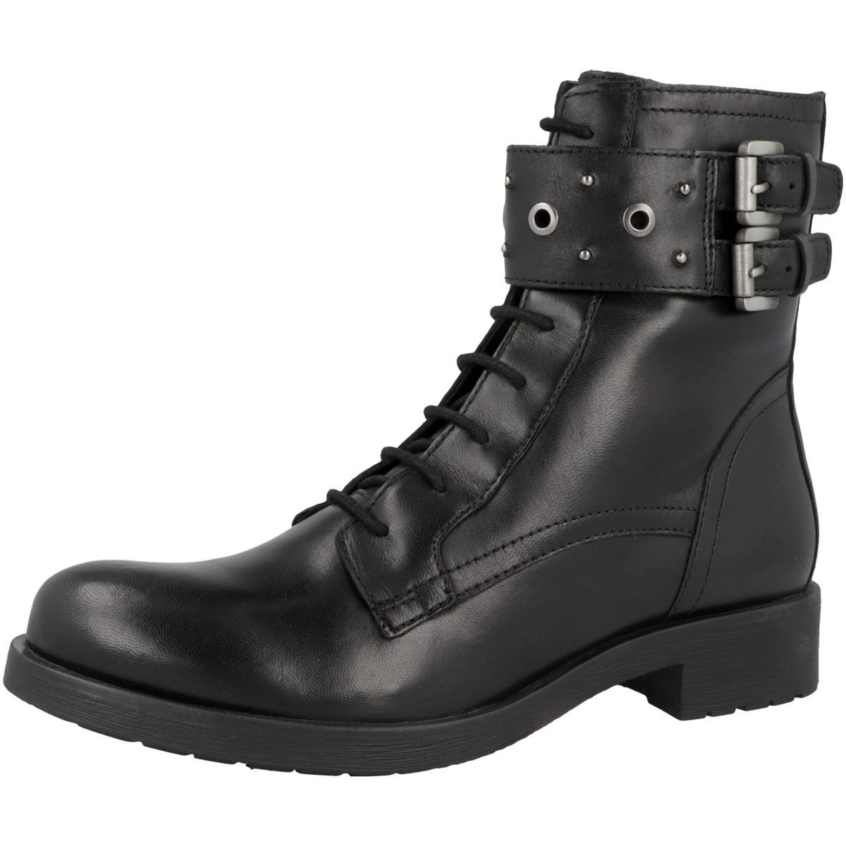 Geox D Rawelle J Schnürboots schwarz